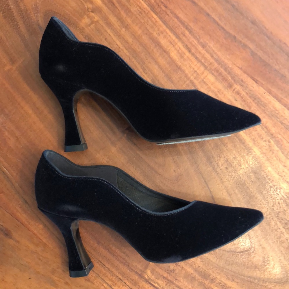 Notorious Brand Black Suede Heels